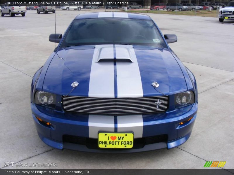Vista Blue Metallic / Dark Charcoal 2008 Ford Mustang Shelby GT Coupe