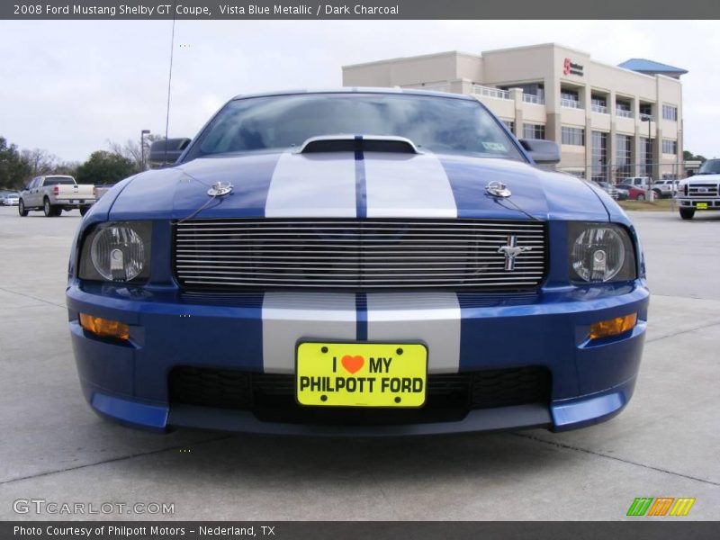 Vista Blue Metallic / Dark Charcoal 2008 Ford Mustang Shelby GT Coupe
