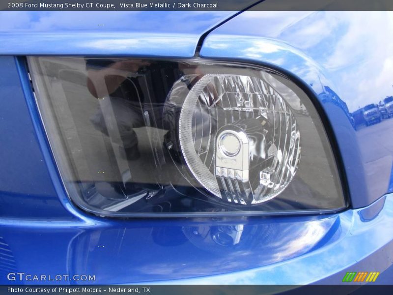 Vista Blue Metallic / Dark Charcoal 2008 Ford Mustang Shelby GT Coupe