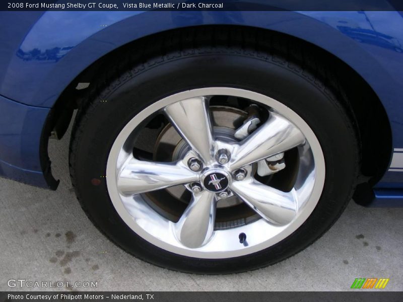 Vista Blue Metallic / Dark Charcoal 2008 Ford Mustang Shelby GT Coupe