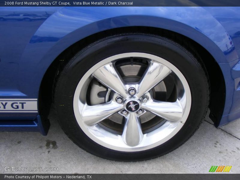 Vista Blue Metallic / Dark Charcoal 2008 Ford Mustang Shelby GT Coupe