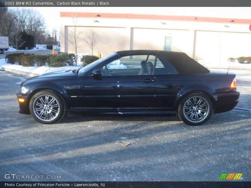 Carbon Black Metallic / Black 2003 BMW M3 Convertible