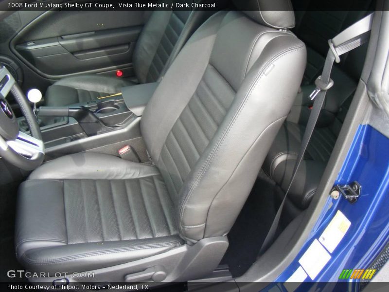 Vista Blue Metallic / Dark Charcoal 2008 Ford Mustang Shelby GT Coupe