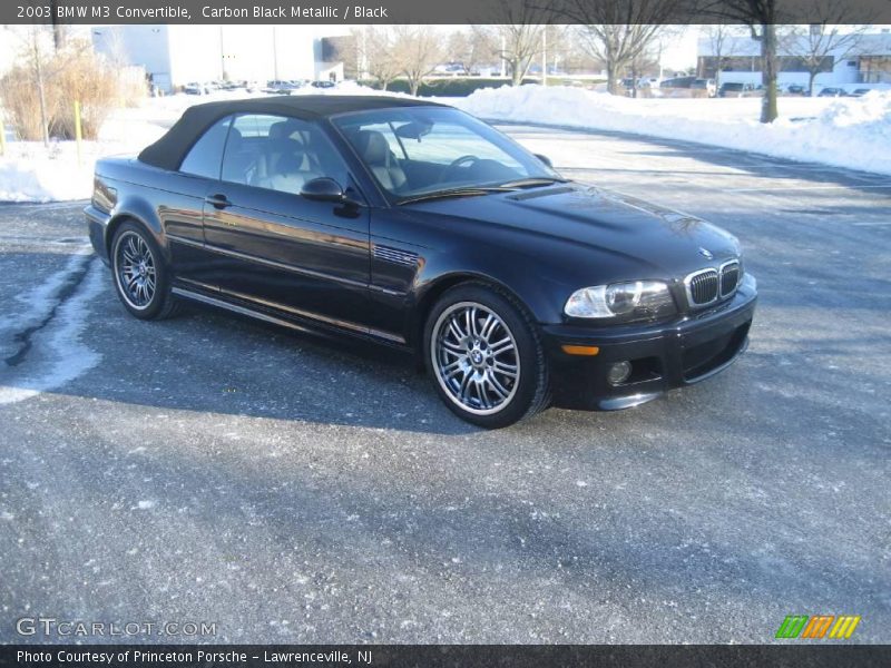 Carbon Black Metallic / Black 2003 BMW M3 Convertible