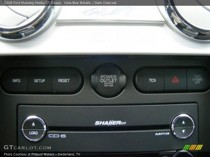 Vista Blue Metallic / Dark Charcoal 2008 Ford Mustang Shelby GT Coupe