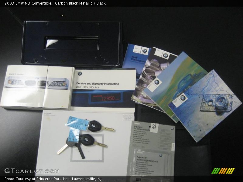 Carbon Black Metallic / Black 2003 BMW M3 Convertible