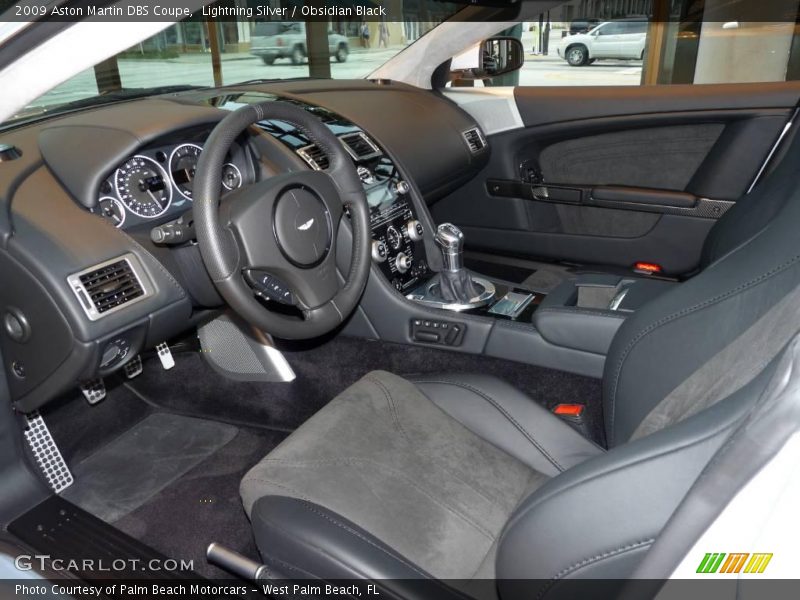 Lightning Silver / Obsidian Black 2009 Aston Martin DBS Coupe