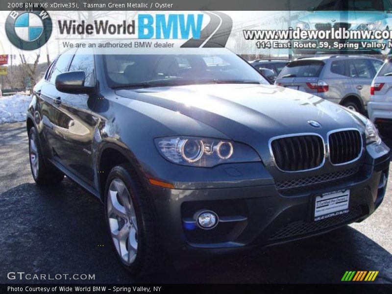 Tasman Green Metallic / Oyster 2008 BMW X6 xDrive35i