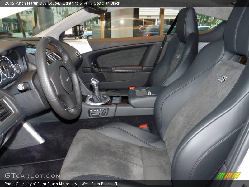 Lightning Silver / Obsidian Black 2009 Aston Martin DBS Coupe