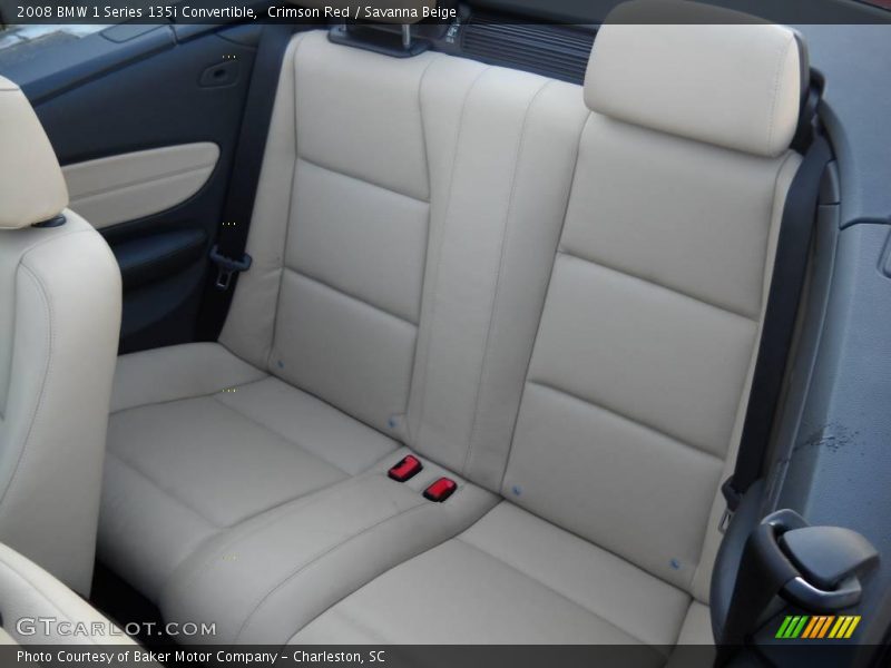 Crimson Red / Savanna Beige 2008 BMW 1 Series 135i Convertible
