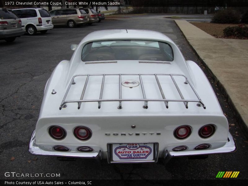 Classic White / Medium Saddle 1973 Chevrolet Corvette Coupe