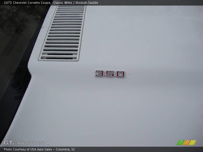 Classic White / Medium Saddle 1973 Chevrolet Corvette Coupe