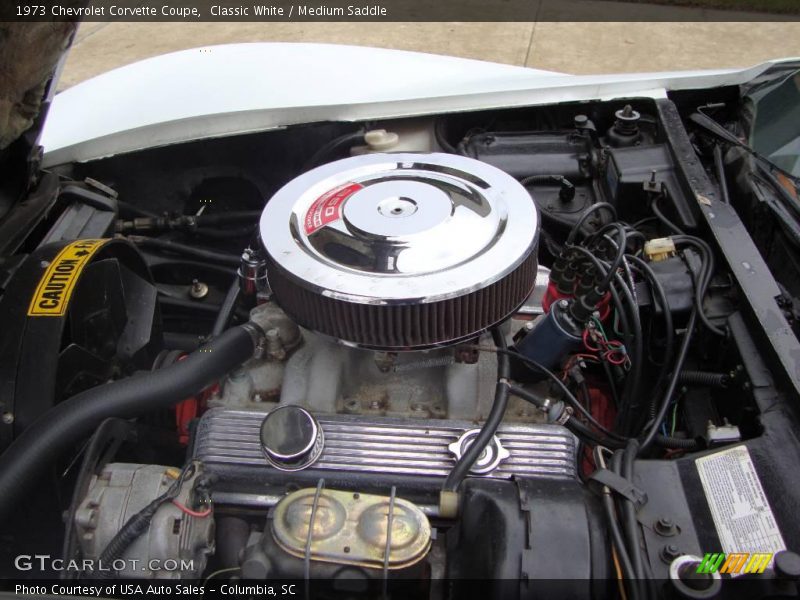 Classic White / Medium Saddle 1973 Chevrolet Corvette Coupe