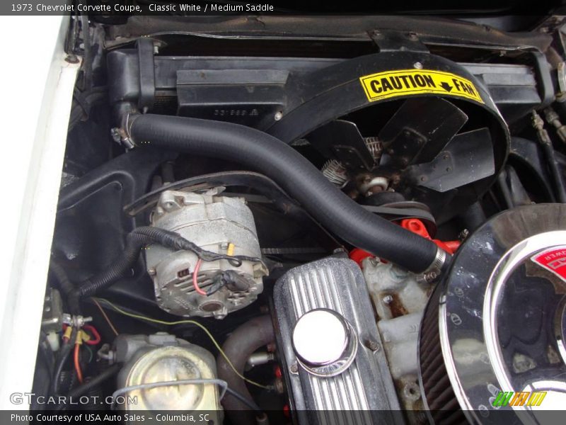 Classic White / Medium Saddle 1973 Chevrolet Corvette Coupe