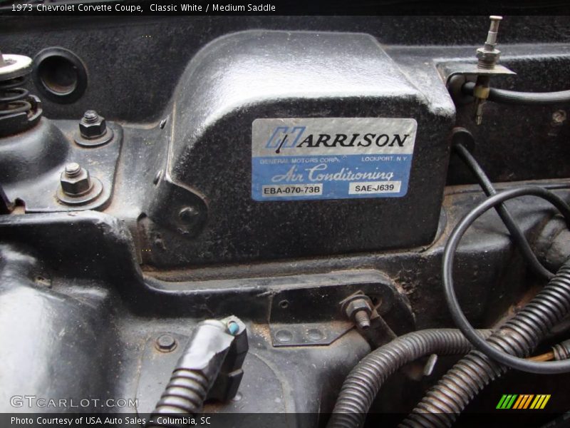 Classic White / Medium Saddle 1973 Chevrolet Corvette Coupe