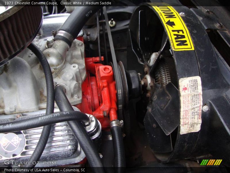 Classic White / Medium Saddle 1973 Chevrolet Corvette Coupe