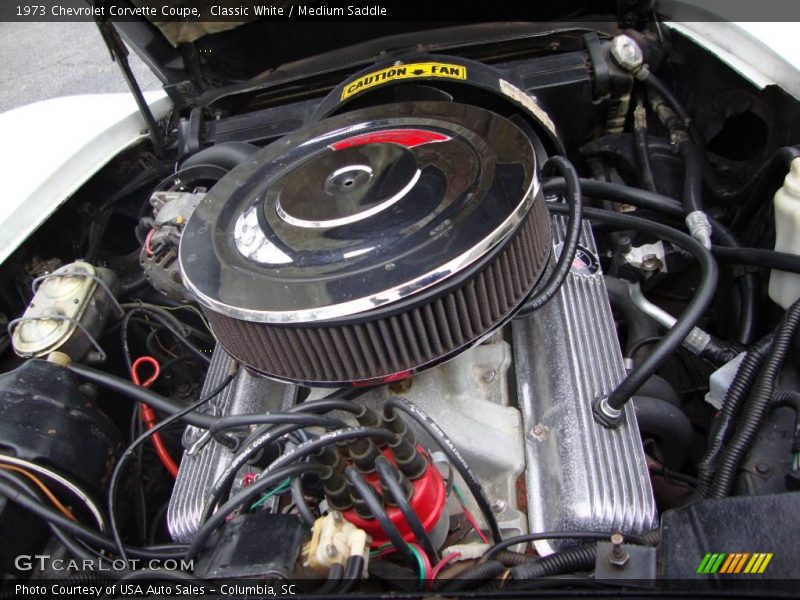 Classic White / Medium Saddle 1973 Chevrolet Corvette Coupe