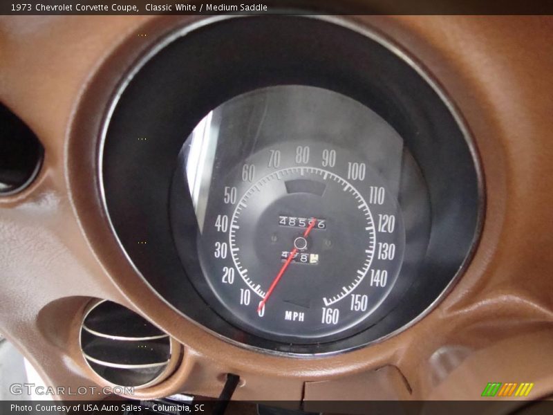 Classic White / Medium Saddle 1973 Chevrolet Corvette Coupe