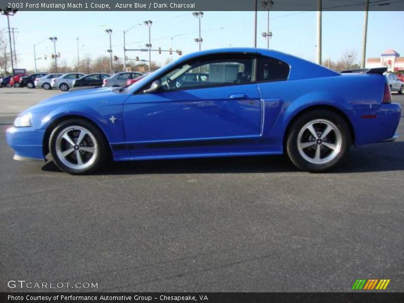 Azure Blue / Dark Charcoal 2003 Ford Mustang Mach 1 Coupe