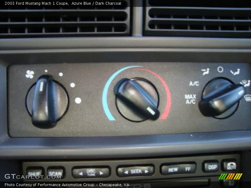 Azure Blue / Dark Charcoal 2003 Ford Mustang Mach 1 Coupe