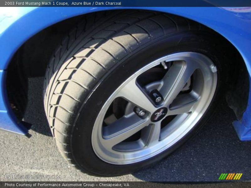 Azure Blue / Dark Charcoal 2003 Ford Mustang Mach 1 Coupe