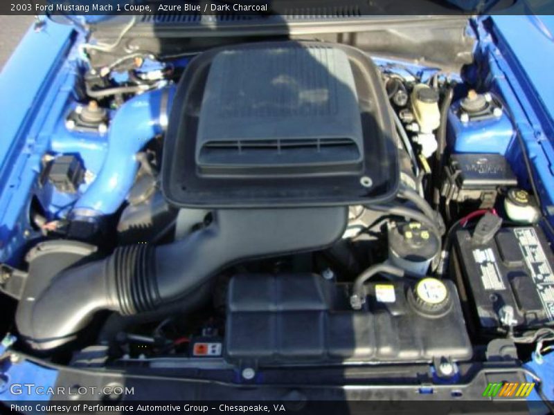 Azure Blue / Dark Charcoal 2003 Ford Mustang Mach 1 Coupe