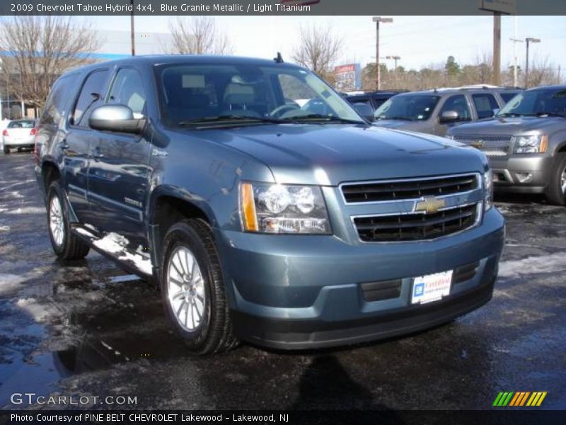 Blue Granite Metallic / Light Titanium 2009 Chevrolet Tahoe Hybrid 4x4