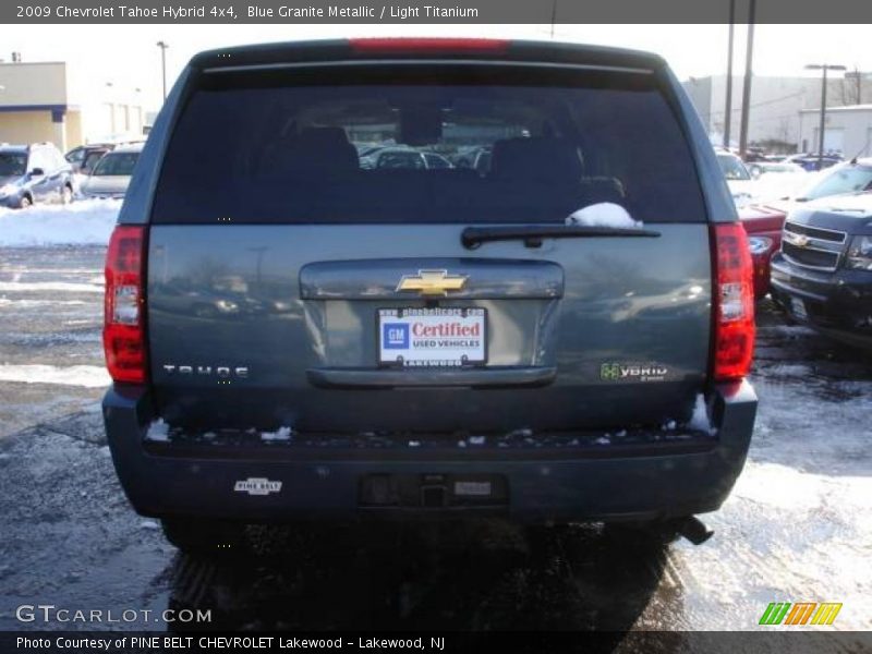 Blue Granite Metallic / Light Titanium 2009 Chevrolet Tahoe Hybrid 4x4