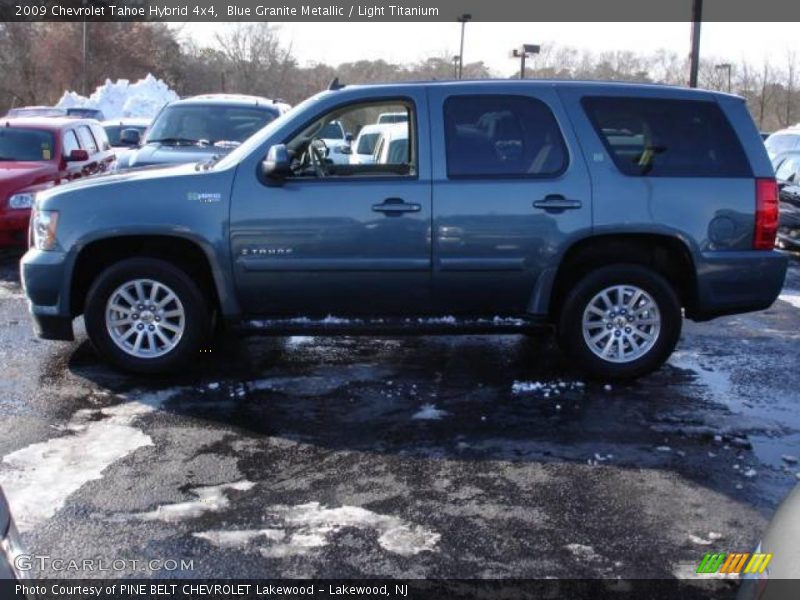 Blue Granite Metallic / Light Titanium 2009 Chevrolet Tahoe Hybrid 4x4