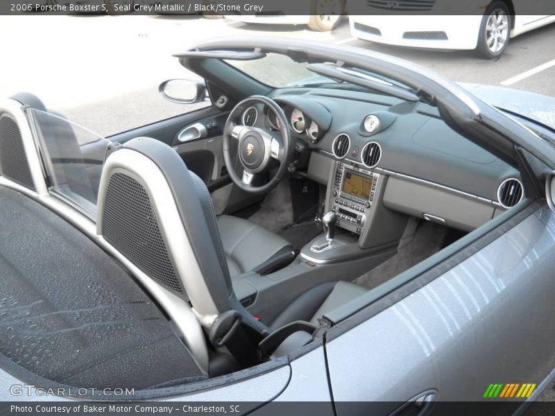 Seal Grey Metallic / Black/Stone Grey 2006 Porsche Boxster S