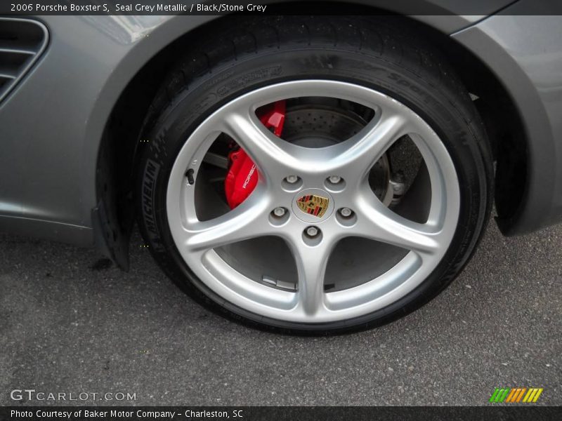 Seal Grey Metallic / Black/Stone Grey 2006 Porsche Boxster S