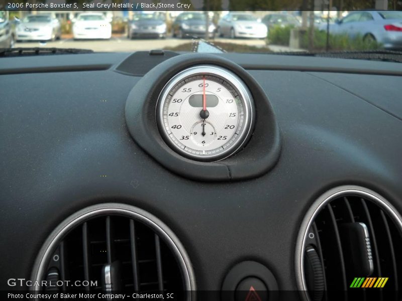 Seal Grey Metallic / Black/Stone Grey 2006 Porsche Boxster S
