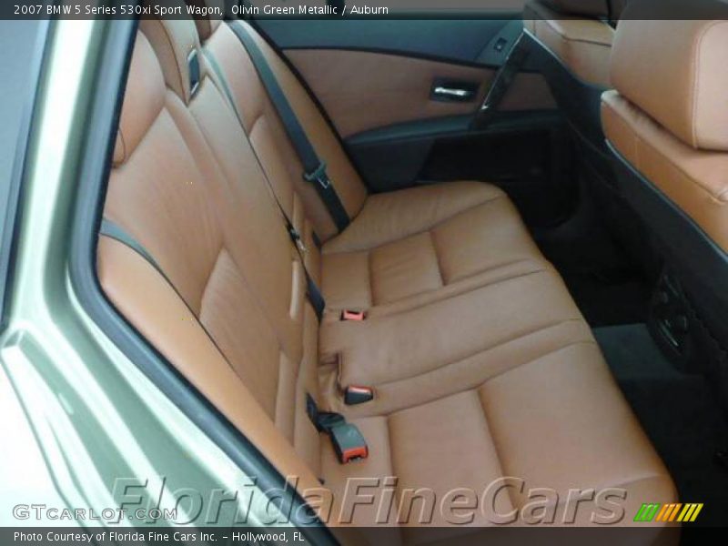 Olivin Green Metallic / Auburn 2007 BMW 5 Series 530xi Sport Wagon