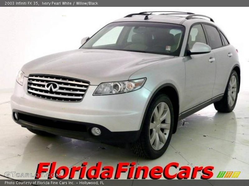 Ivory Pearl White / Willow/Black 2003 Infiniti FX 35