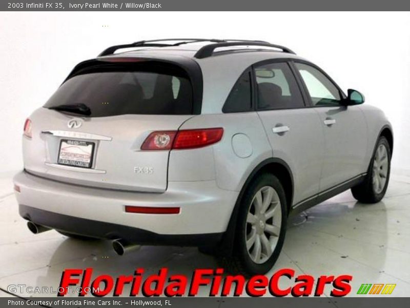 Ivory Pearl White / Willow/Black 2003 Infiniti FX 35