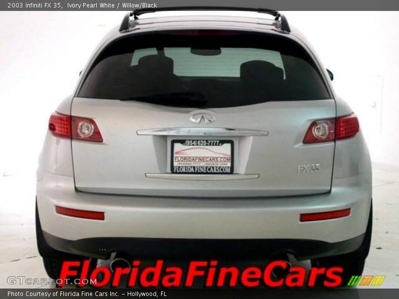 Ivory Pearl White / Willow/Black 2003 Infiniti FX 35