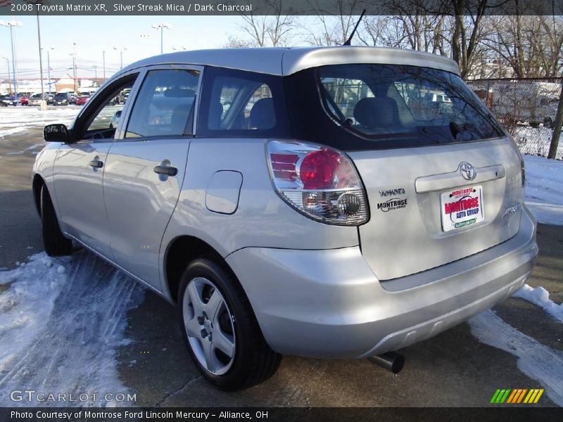 Silver Streak Mica / Dark Charcoal 2008 Toyota Matrix XR