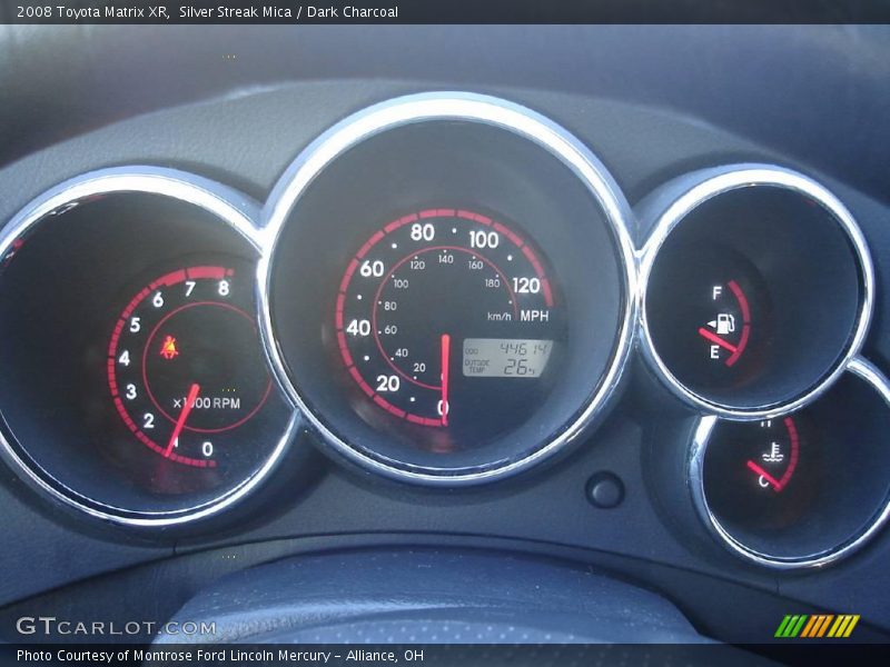 Silver Streak Mica / Dark Charcoal 2008 Toyota Matrix XR