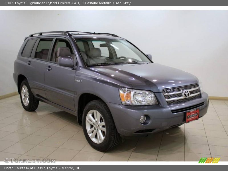 Bluestone Metallic / Ash Gray 2007 Toyota Highlander Hybrid Limited 4WD