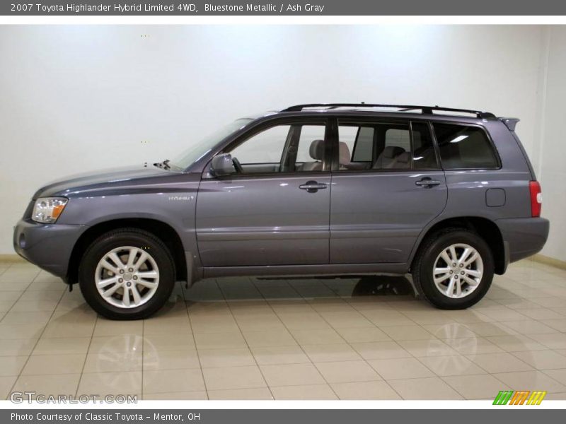 Bluestone Metallic / Ash Gray 2007 Toyota Highlander Hybrid Limited 4WD