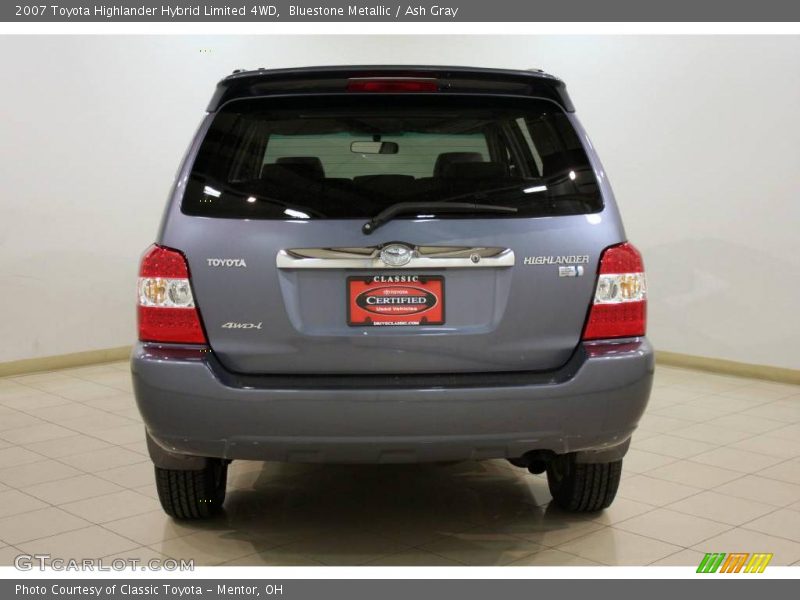 Bluestone Metallic / Ash Gray 2007 Toyota Highlander Hybrid Limited 4WD