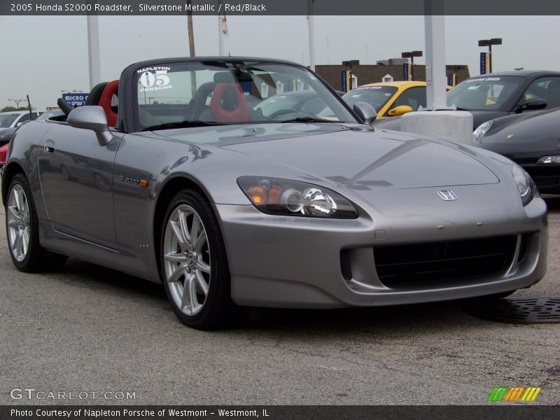 Silverstone Metallic / Red/Black 2005 Honda S2000 Roadster