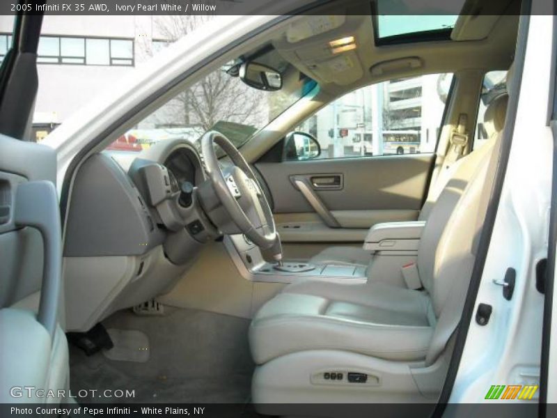 Ivory Pearl White / Willow 2005 Infiniti FX 35 AWD