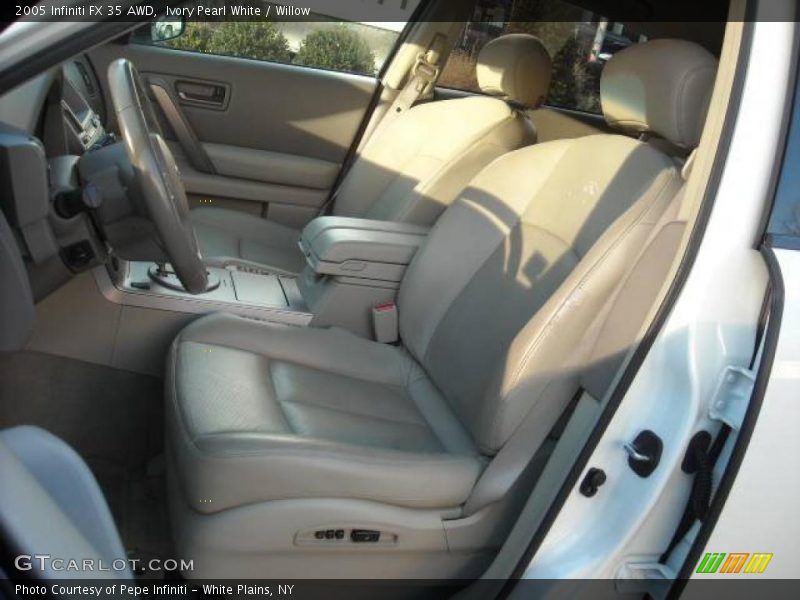 Ivory Pearl White / Willow 2005 Infiniti FX 35 AWD