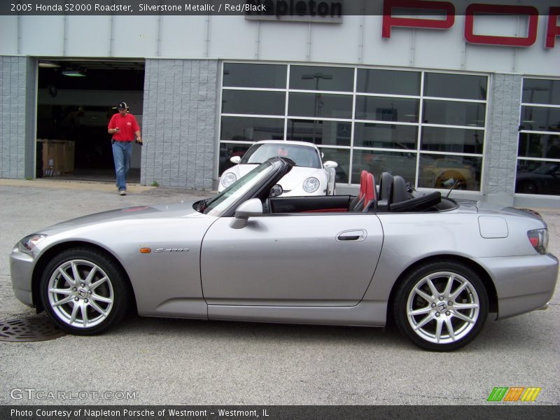Silverstone Metallic / Red/Black 2005 Honda S2000 Roadster