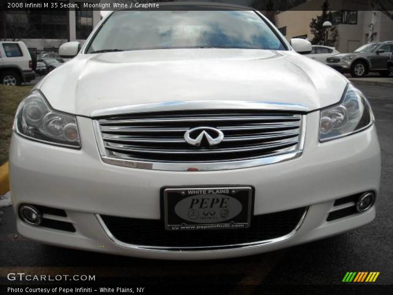 Moonlight White / Graphite 2008 Infiniti M 35 Sedan