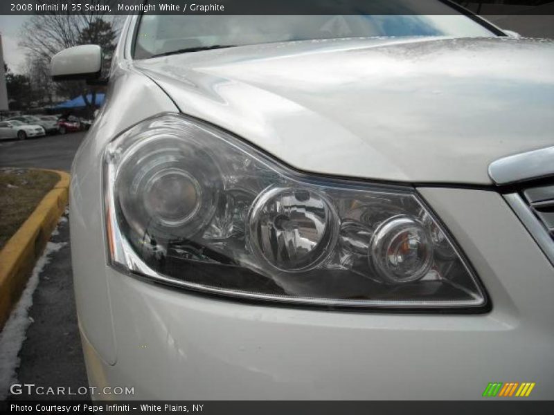 Moonlight White / Graphite 2008 Infiniti M 35 Sedan