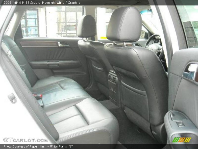 Moonlight White / Graphite 2008 Infiniti M 35 Sedan