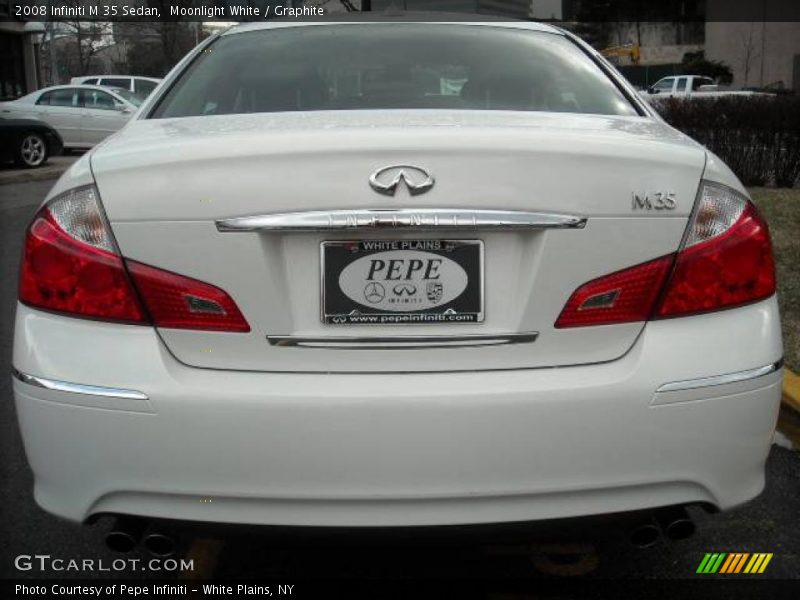 Moonlight White / Graphite 2008 Infiniti M 35 Sedan