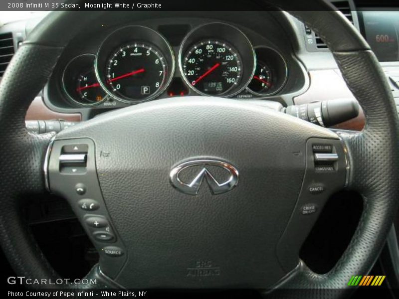 Moonlight White / Graphite 2008 Infiniti M 35 Sedan